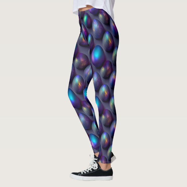 Moody Easter Eggs Leggings (Left)