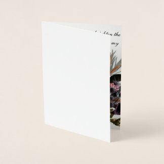 Moody Elegance Floral Bouquet Greeting Card