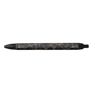 Moody Elegant Black Marble & Stone Texture  Ink Pen