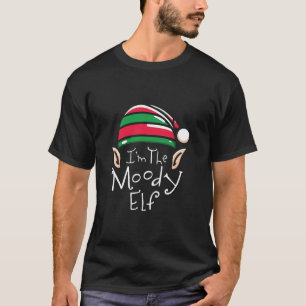 Moody Elf Group Family Matching Christmas Costume T-Shirt