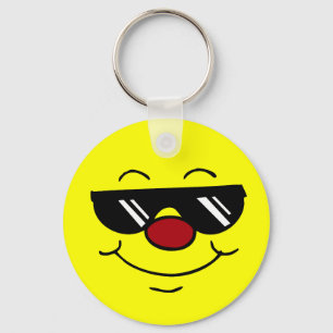 Moody Face Grumpey Key Ring