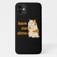 Moody fat cat leave me alone