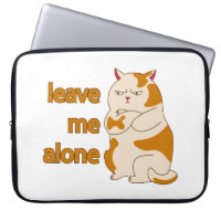 Moody fat cat leave me alone