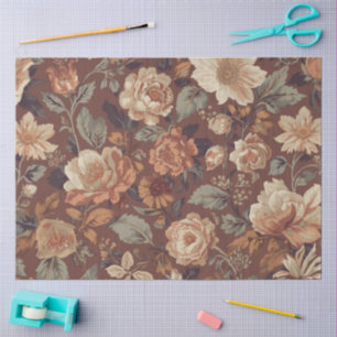 Moody Floral Decoupage Paper for Furniture 