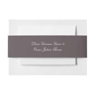 Moody Floral Dutch Masters Art Belly Band Invitation Belly Band