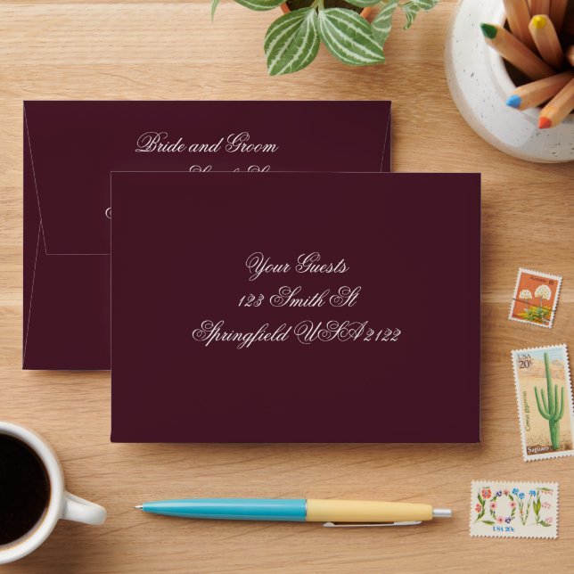 Moody Floral Dutch Still Life Envelope Addressed (Desk)