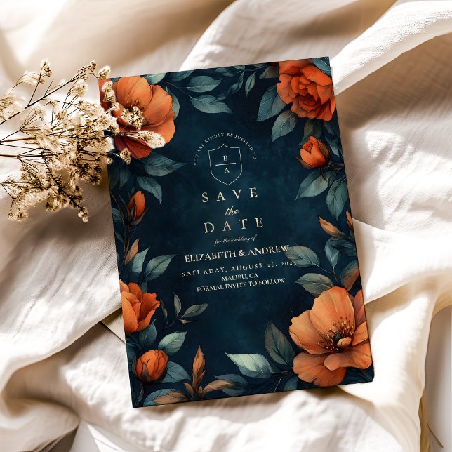 Moody Floral Gothic Save The Date (Creator Uploaded)