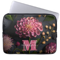 Moody Floral Monogrammed