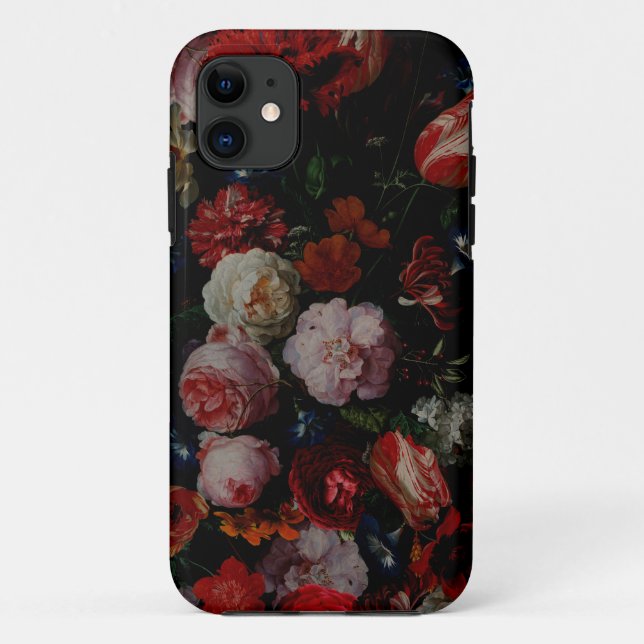 Moody Florals Flower Night Bouquet Gothic Case-Mate iPhone Case (Back)