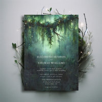 Moody Forest Enchanted Magical Modern Dark Wedding