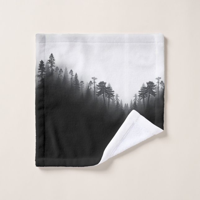 Moody Forest Shower Curtain Wash Cloth (Wash Cloth)
