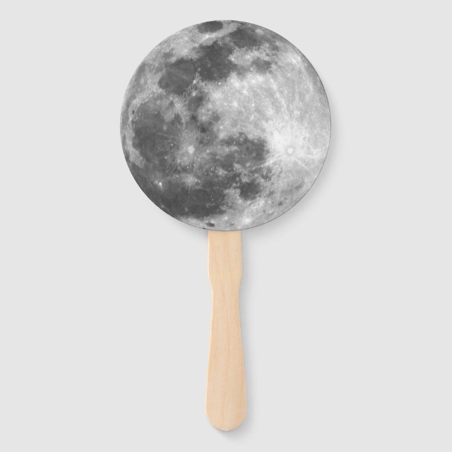 Moody Full Moon Hand Fan (Front)