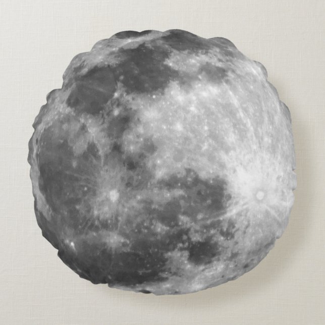 Moody Full Moon Round Cushion (Front)