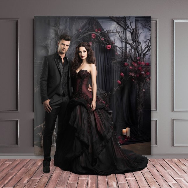 Moody Gothic Dark Veiled Arch & Chair XLarge Tapestry (Creator Uploaded)