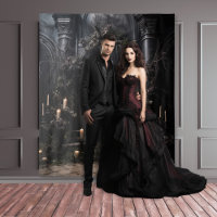 Moody Gothic Dark Wedding Arch & Candles XLarge