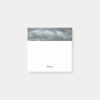 Moody Gray Clouds Square Post-it Notes