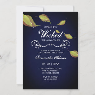 Moody Halloween Party Invitation – Adult Costume