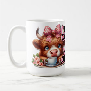 Moody Highland Cow  Coffee Mug