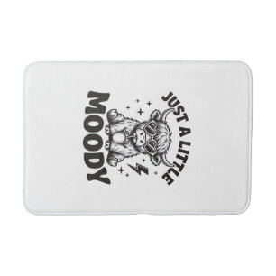 Moody Highland Cow Vintage Engraving Shirt Design_ Bath Mat