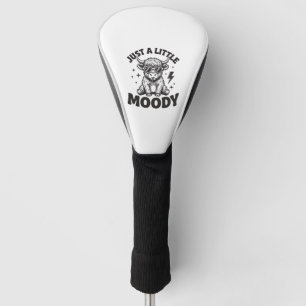 Moody Highland Cow Vintage Engraving Shirt Design_ Golf Head Cover