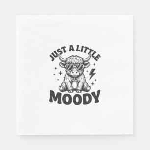 Moody Highland Cow Vintage Engraving Shirt Design_ Napkin