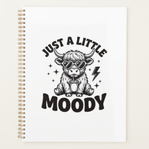 Moody Highland Cow Vintage Engraving Shirt Design_ Planner