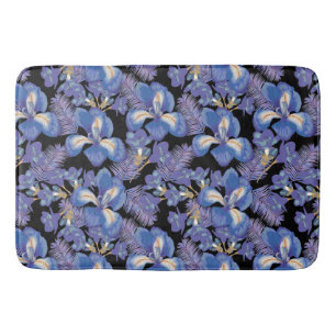 moody iris bath mat