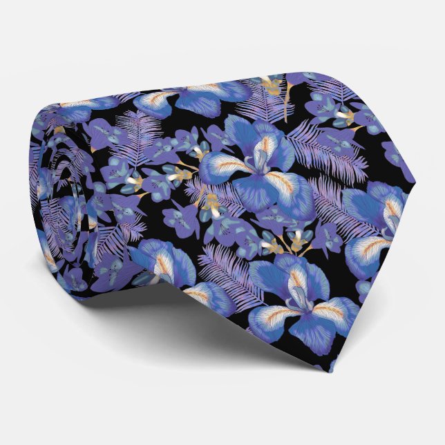 moody iris tie (Rolled)