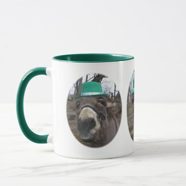"Moody Irish Donkey" Mug (Left)