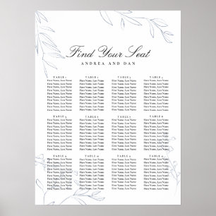 Moody Jewel Tone Wedding Seating Chart