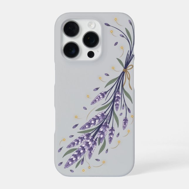 Moody Lavender Firefly  iPhone Case (Back)