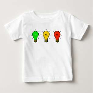 Moody Lightbulbs in Stoplight Colours Baby T-Shirt