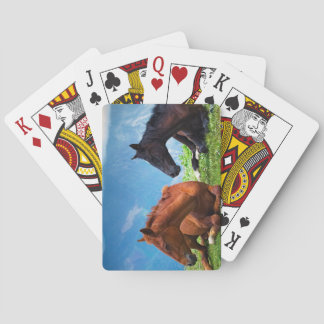 Moody Mountain Horses: A Fine Art Travel  Playing Cards