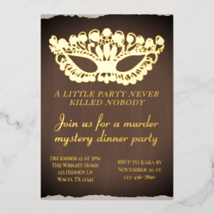 Moody Murder Mystery Dinner Party