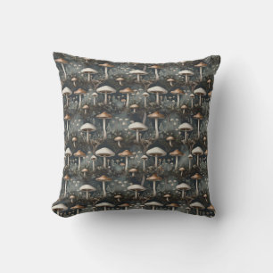 Moody Mushroom Forest Cushion