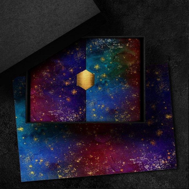 Moody Ombre | Psychedelic Grunge Gold Stardust Tissue Paper (Creator Uploaded)