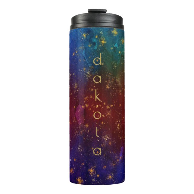 Moody Ombre | Psychedelic Grunge Stardust Custom Thermal Tumbler (Front)