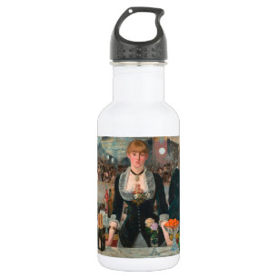 Moody Parisian Bar Manet A Bar at the Folies-Bergè 532 Ml Water Bottle