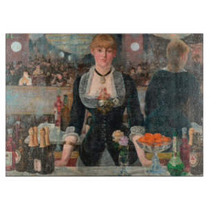 Moody Parisian Bar Manet A Bar at the Folies-Bergè Cutting Board