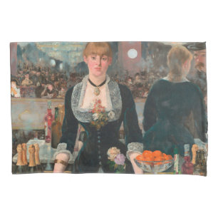 Moody Parisian Bar Manet A Bar at the Folies-Bergè Pillowcase