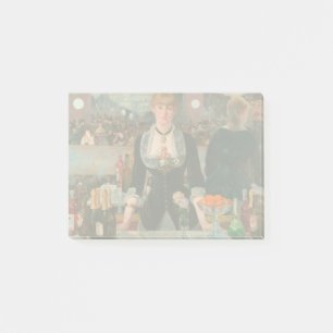 Moody Parisian Bar Manet A Bar at the Folies-Bergè Post-it Notes