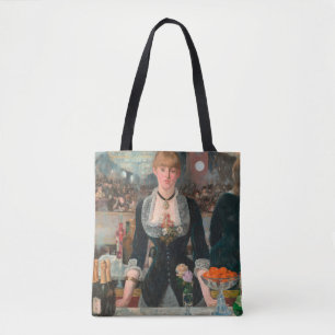 Moody Parisian Bar Manet A Bar at the Folies-Bergè Tote Bag