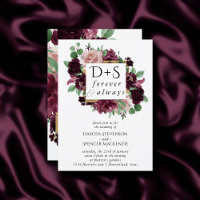 Moody Passion | Purple Wreath Monogram Photo