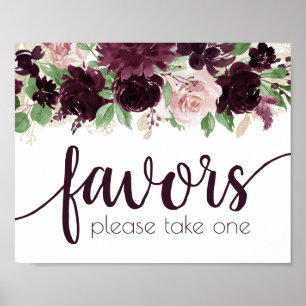 Moody Passions   Dramatic Purple Wine Favour Table Poster