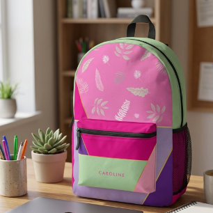 Moody Patterned Colourful Modern Trendy  Printed Backpack