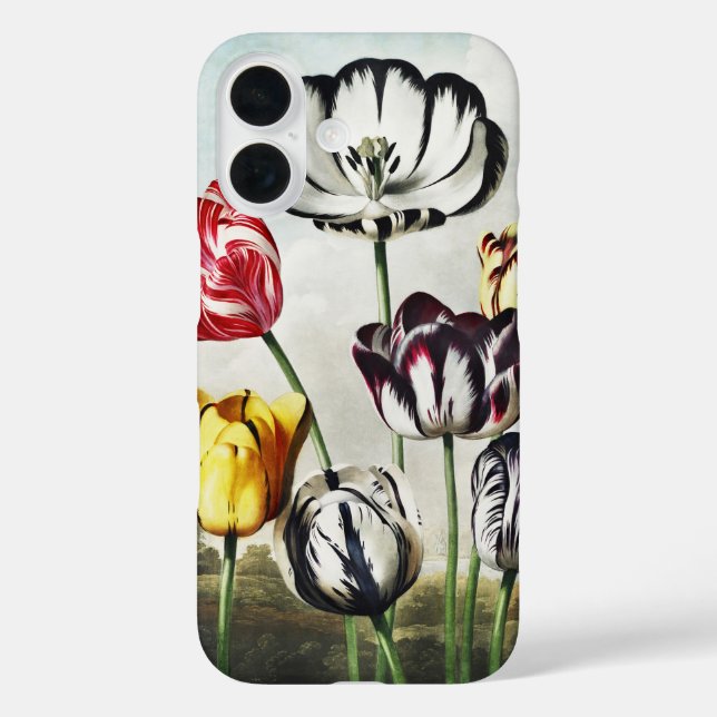 Moody Regency Style Multi-Colour Tulips Case-Mate iPhone Case (Back)