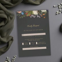Moody Romantic Gothic Reds Dark Floral Wedding
