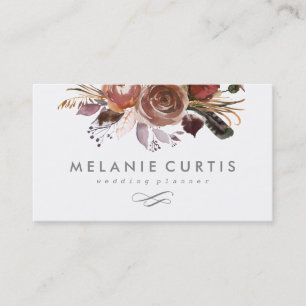 Moody Rose Floral Business Card