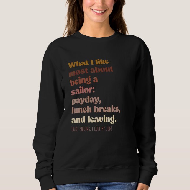 Moody Sailor  Boho Vintage Sweatshirt (Front)