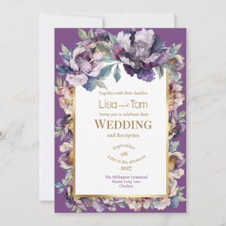 Moody Soft Goth Wedding Invitation